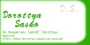 dorottya sasko business card